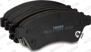 Ferodo FDB4262-D - Гальмівні колодки, дискові гальма autocars.com.ua