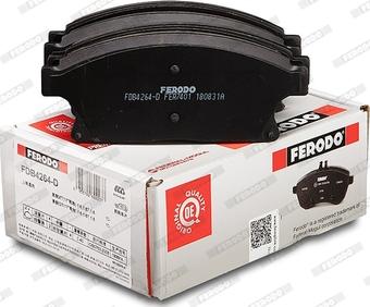 Ferodo FDB4264-D - Тормозные колодки, дисковые, комплект avtokuzovplus.com.ua