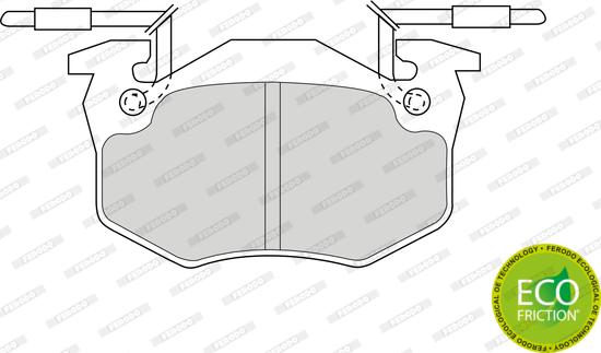 Ferodo FDB428B - Гальмівні колодки, дискові гальма autocars.com.ua