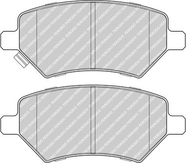 Ferodo FDB4293 - Тормозные колодки, дисковые, комплект avtokuzovplus.com.ua