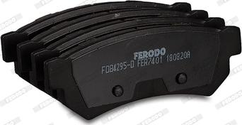 Ferodo FDB4295-D - Тормозные колодки, дисковые, комплект avtokuzovplus.com.ua