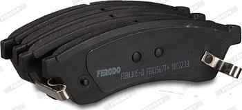 Ferodo FDB4305-D - Тормозные колодки, дисковые, комплект autodnr.net