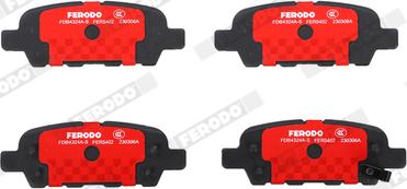 Ferodo FDB4324A-S - Тормозные колодки, дисковые, комплект autodnr.net