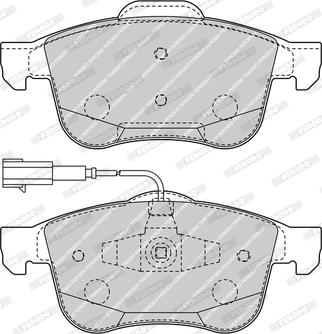 Ferodo FDB4338 - Тормозные колодки, дисковые, комплект avtokuzovplus.com.ua