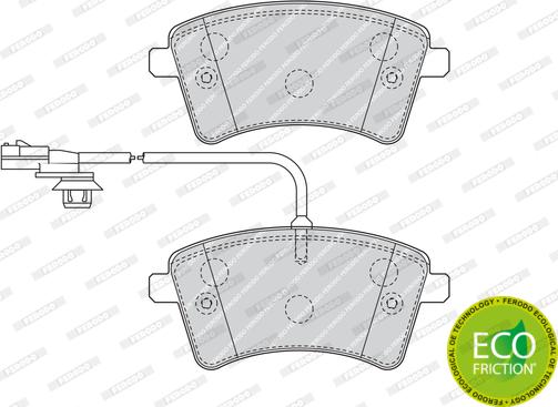 Ferodo FDB4340 - Тормозные колодки, дисковые, комплект avtokuzovplus.com.ua