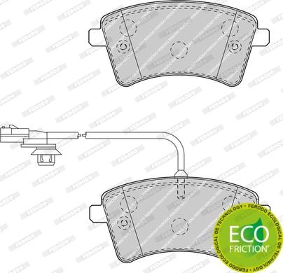 Ferodo FDB4340 - Тормозные колодки, дисковые, комплект avtokuzovplus.com.ua