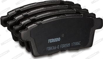 Ferodo FDB4366-D - Тормозные колодки, дисковые, комплект autodnr.net