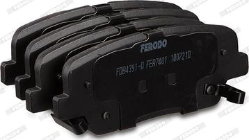 Ferodo FDB4391-D - Гальмівні колодки, дискові гальма autocars.com.ua