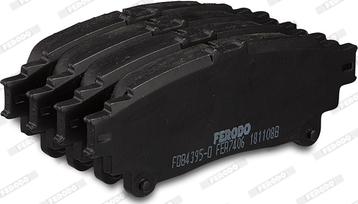 Ferodo FDB4395 - Тормозные колодки, дисковые, комплект avtokuzovplus.com.ua