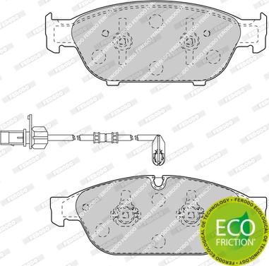 Ferodo FDB4397 - Тормозные колодки, дисковые, комплект avtokuzovplus.com.ua