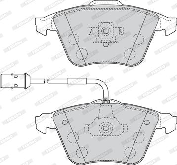 Ferodo FDB4427 - Тормозные колодки, дисковые, комплект avtokuzovplus.com.ua