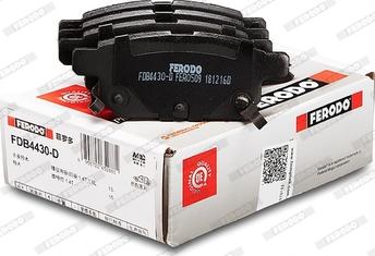 Ferodo FDB4430-D - Тормозные колодки, дисковые, комплект avtokuzovplus.com.ua