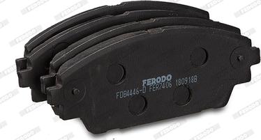 Ferodo FDB4446-D - Гальмівні колодки, дискові гальма autocars.com.ua