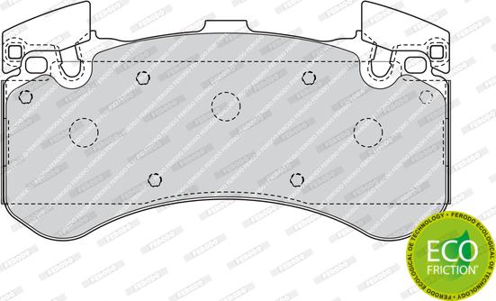 Ferodo FDB4468 - Тормозные колодки, дисковые, комплект avtokuzovplus.com.ua