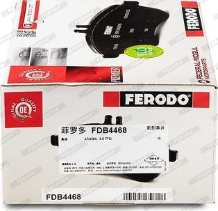 Ferodo FDB4468 - Тормозные колодки, дисковые, комплект avtokuzovplus.com.ua