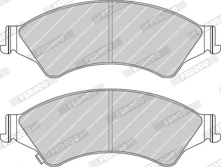 Ferodo FDB4475 - Гальмівні колодки, дискові гальма autocars.com.ua