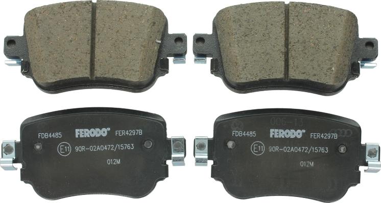 Ferodo FDB4485 - Гальмівні колодки, дискові гальма autocars.com.ua