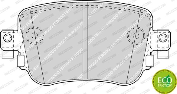 Ferodo FDB4485 - Тормозные колодки, дисковые, комплект avtokuzovplus.com.ua