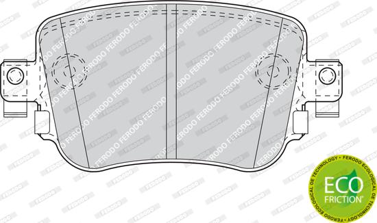 Ferodo FDB4485 - Тормозные колодки, дисковые, комплект avtokuzovplus.com.ua