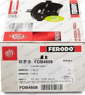 Ferodo FDB4608 - Тормозные колодки, дисковые, комплект avtokuzovplus.com.ua