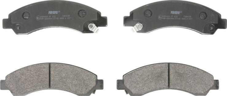 Ferodo FDB4625 - Гальмівні колодки, дискові гальма autocars.com.ua