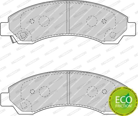 Ferodo FDB4625 - Тормозные колодки, дисковые, комплект avtokuzovplus.com.ua