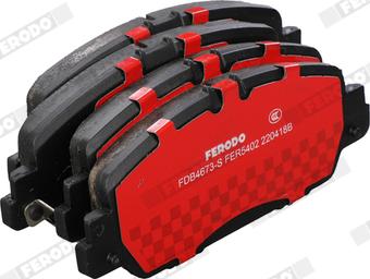 Ferodo FDB4673-S - Тормозные колодки, дисковые, комплект avtokuzovplus.com.ua