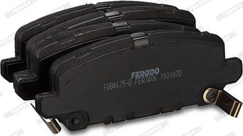 Ferodo FDB4675-D - Тормозные колодки, дисковые, комплект avtokuzovplus.com.ua