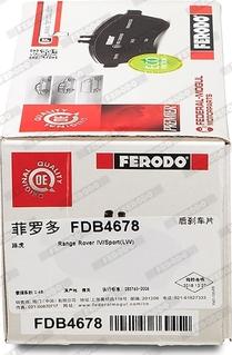 Ferodo FDB4678 - Тормозные колодки, дисковые, комплект avtokuzovplus.com.ua