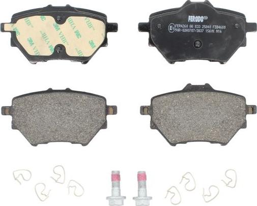 Ferodo FDB4680 - Гальмівні колодки, дискові гальма autocars.com.ua