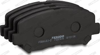 Ferodo FDB4683-D - Тормозные колодки, дисковые, комплект autodnr.net