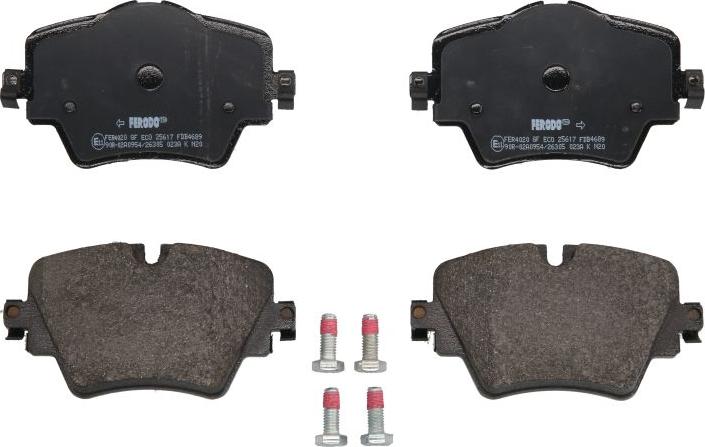 Ferodo FDB4689 - Гальмівні колодки, дискові гальма autocars.com.ua