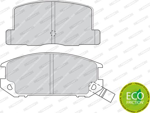 Ferodo FDB470 - Тормозные колодки, дисковые, комплект avtokuzovplus.com.ua