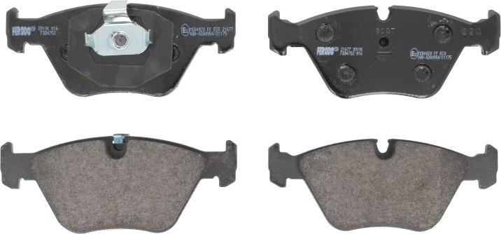 Ferodo FDB4752 - Гальмівні колодки, дискові гальма autocars.com.ua