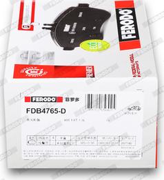 Ferodo FDB4765-D - Тормозные колодки, дисковые, комплект autodnr.net