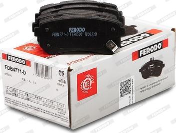 Ferodo FDB4771-D - Тормозные колодки, дисковые, комплект autodnr.net