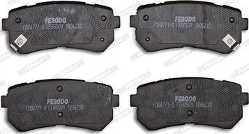 Ferodo FDB4771-D - Тормозные колодки, дисковые, комплект autodnr.net