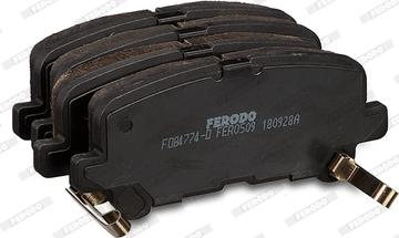 Ferodo FDB4774-D - Гальмівні колодки, дискові гальма autocars.com.ua