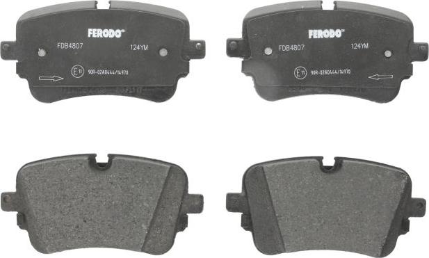 Ferodo FDB4807 - Гальмівні колодки, дискові гальма autocars.com.ua