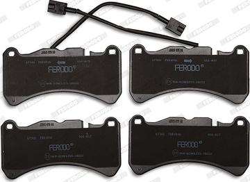 Ferodo FDB4846 - Тормозные колодки, дисковые, комплект avtokuzovplus.com.ua