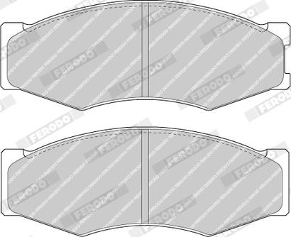 Ferodo FDB486 - Гальмівні колодки, дискові гальма autocars.com.ua