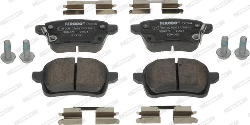 Ferodo FDB4879 - Тормозные колодки, дисковые, комплект avtokuzovplus.com.ua