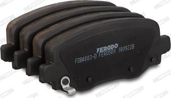 Ferodo FDB4883-D - Гальмівні колодки, дискові гальма autocars.com.ua