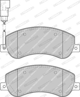 Ferodo FDB4905-D - Тормозные колодки, дисковые, комплект autodnr.net