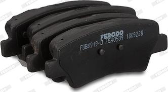 Ferodo FDB4919-D - Тормозные колодки, дисковые, комплект avtokuzovplus.com.ua