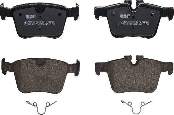 Ferodo FDB4927 - Гальмівні колодки, дискові гальма autocars.com.ua