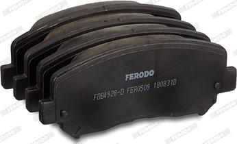 Ferodo FDB4928-D - Тормозные колодки, дисковые, комплект avtokuzovplus.com.ua