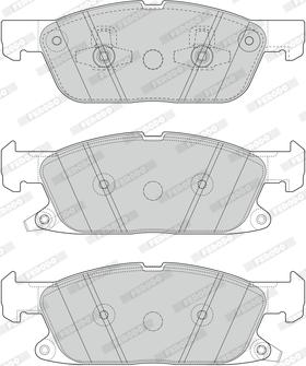 Ferodo FDB4930 - Тормозные колодки, дисковые, комплект avtokuzovplus.com.ua