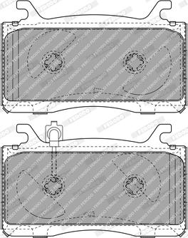 Ferodo FDB4932 - Тормозные колодки, дисковые, комплект avtokuzovplus.com.ua