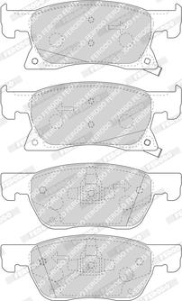 Ferodo FDB4933 - Тормозные колодки, дисковые, комплект avtokuzovplus.com.ua